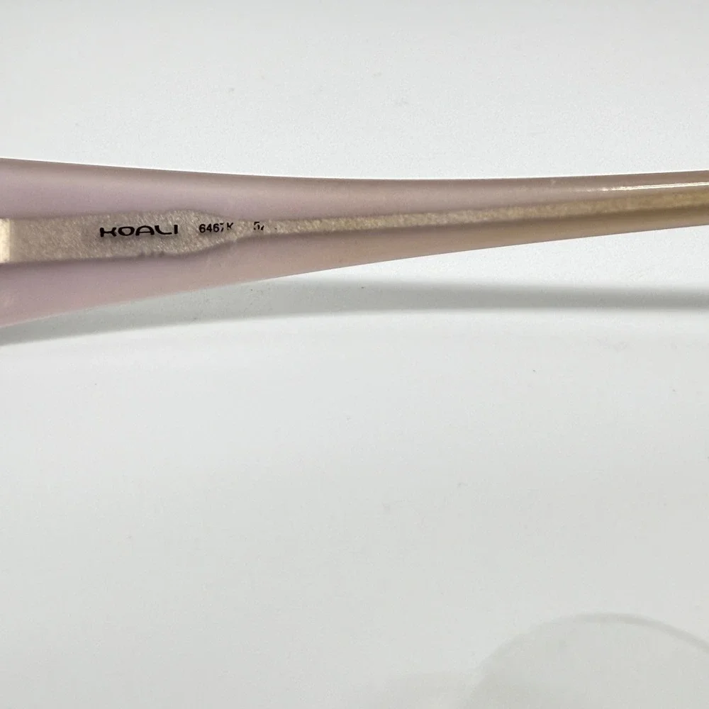 Koali 6467K Brown Pink Rectangular Filigree Eyeglasses Frames 52-16 France 21488